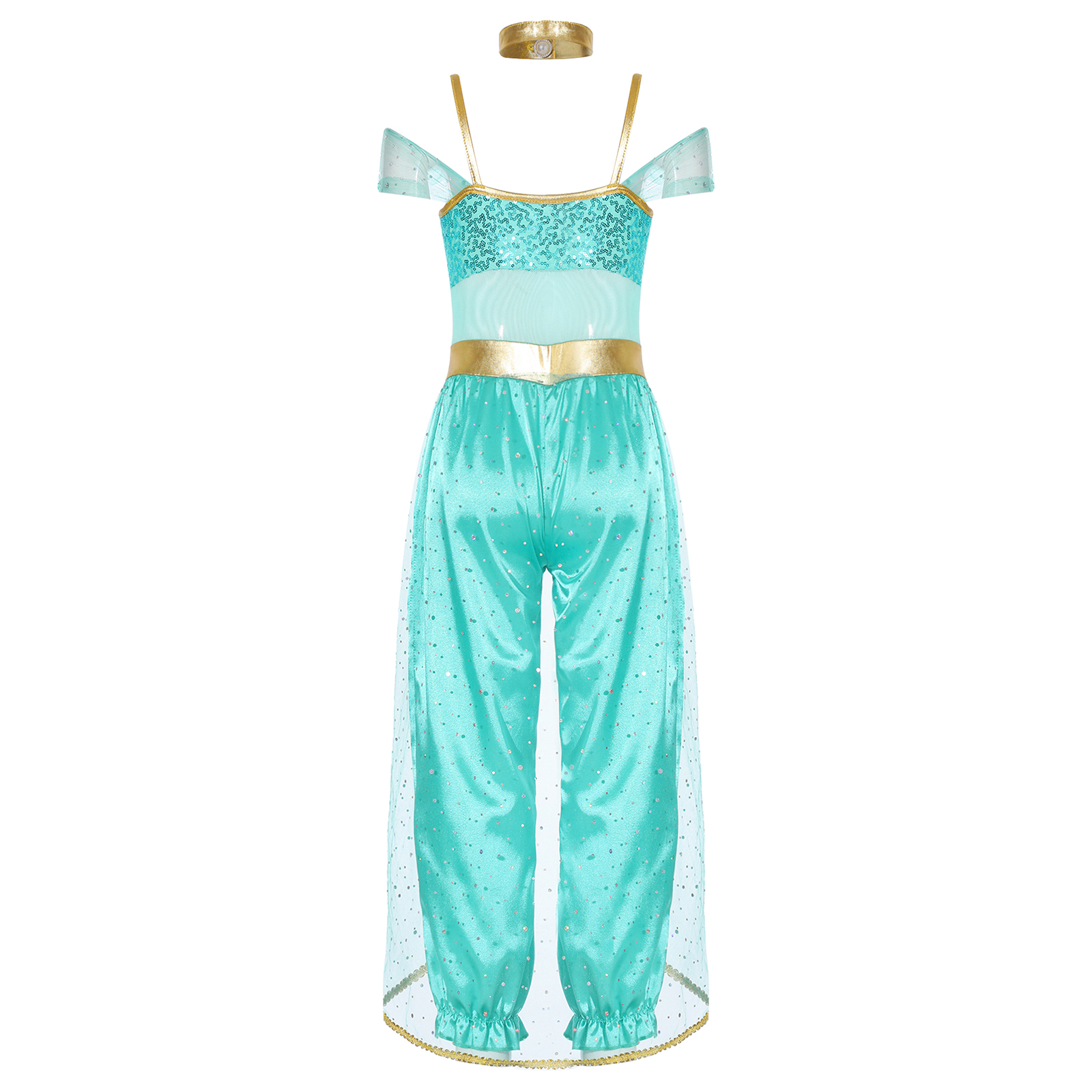 Robe de princesse arabe pour adolescents, robe de spectacle de danse indienne de noël pour fête d'anniversaire, Costume de Jasmin Cosplay d'halloween