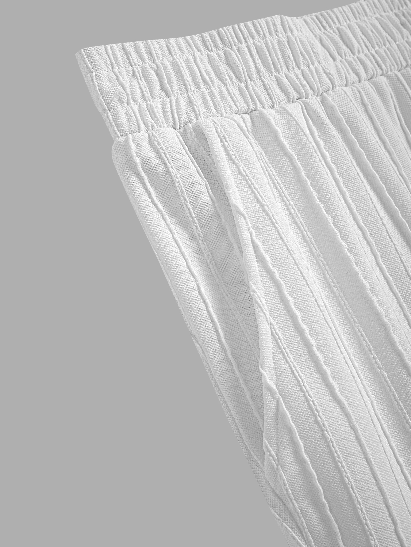 Ensemble décontracté deux pièces texturé pour homme : T-shirt à manches courtes et short