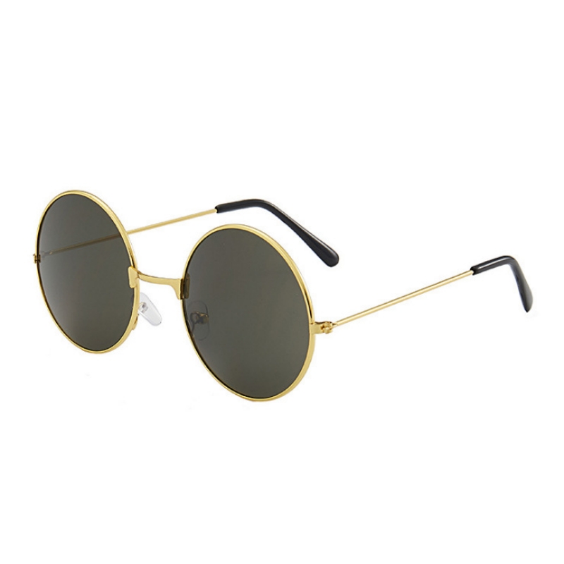 Lunettes de soleil rondes rétro Hippie, cercle de mode en métal pour femmes et hommes, lunettes de fête Disco