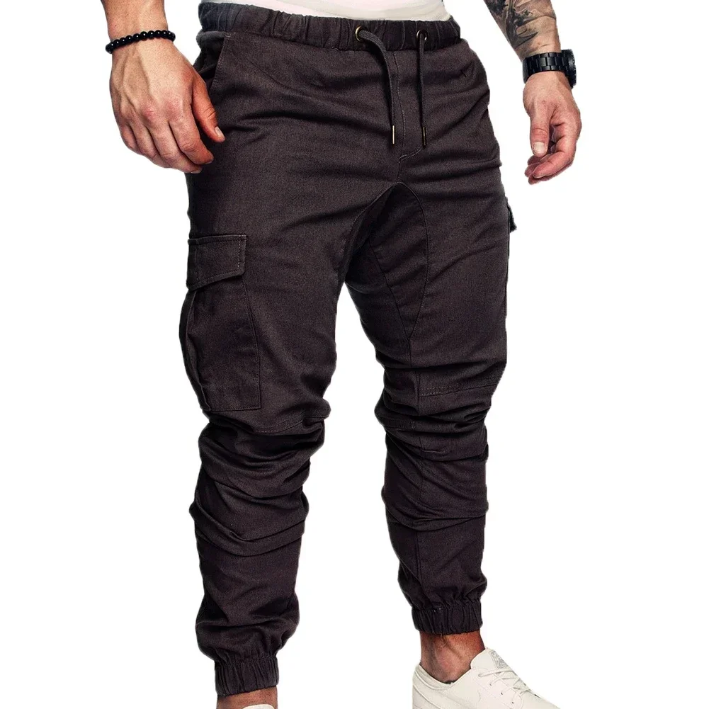 Pantalon de Jogging à Poches Réglables pour Homme, Décontracté, Slim Fit, Rayé, Nouvelle Collection Printemps Automne