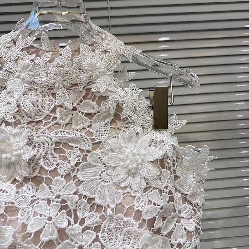 KUCLUT – robe à fleurs tridimensionnelles pour femmes, nouvelle collection, à la mode, avec taille évidée, style vacances, 1A2641