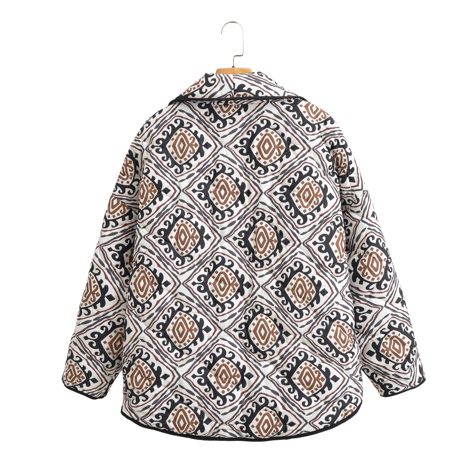 Cardigan ample en coton imprimé, nouvelle mode décontractée, polyvalent, automne/hiver, nouveau produit pour femmes
