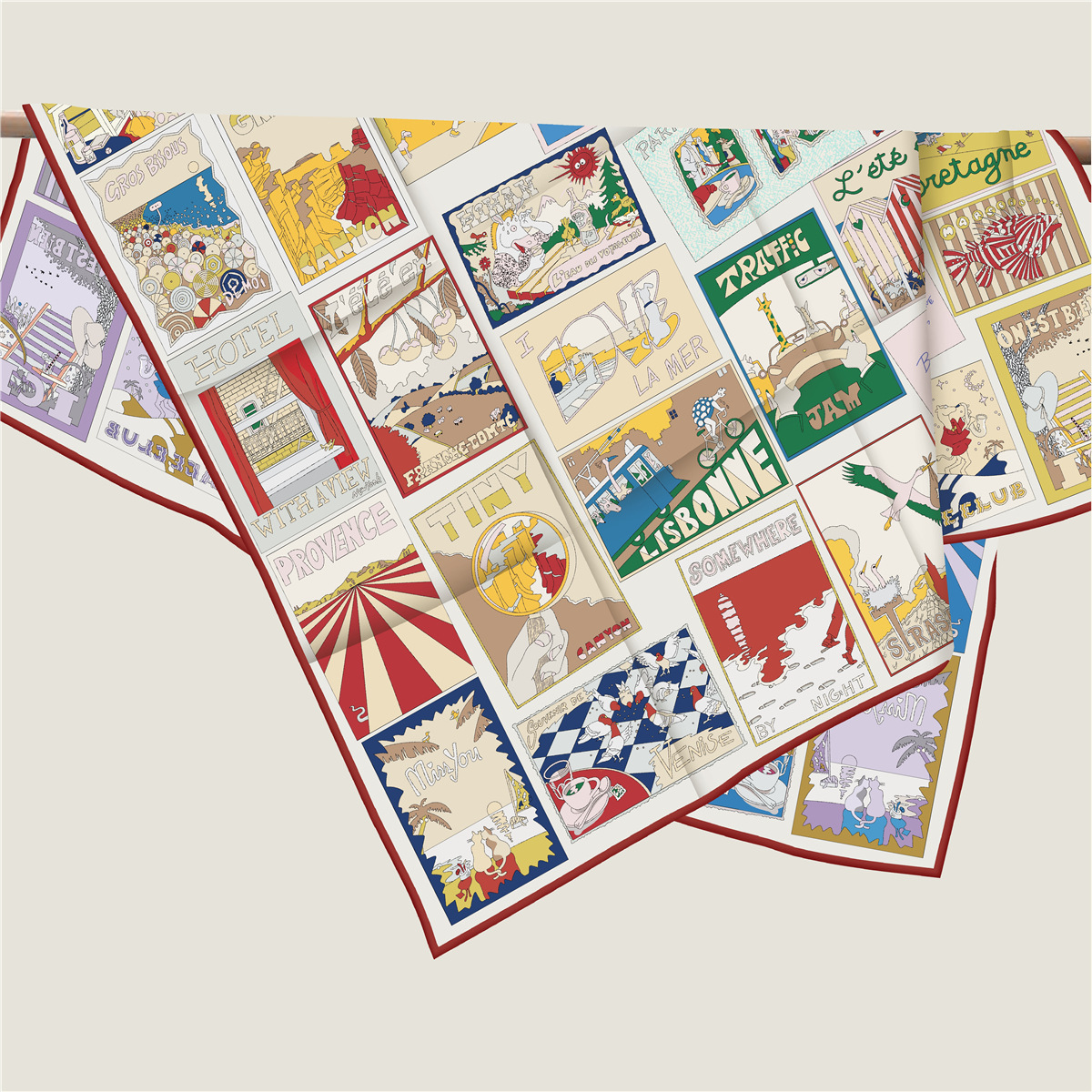 Foulard en soie sergé de luxe de créateurs, 90 cm, double face, bandanas, châles à bords roulés à la main, foulards en soie pour la tête et les cheveux, cadeau pour mère et amoureuse