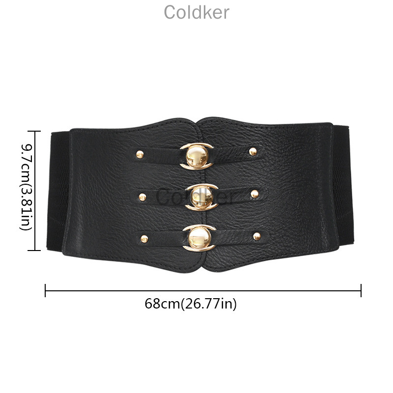 Ceinture Longue artificiel astique Large pour Femme, Costume Médiéval, Longueur 65cm