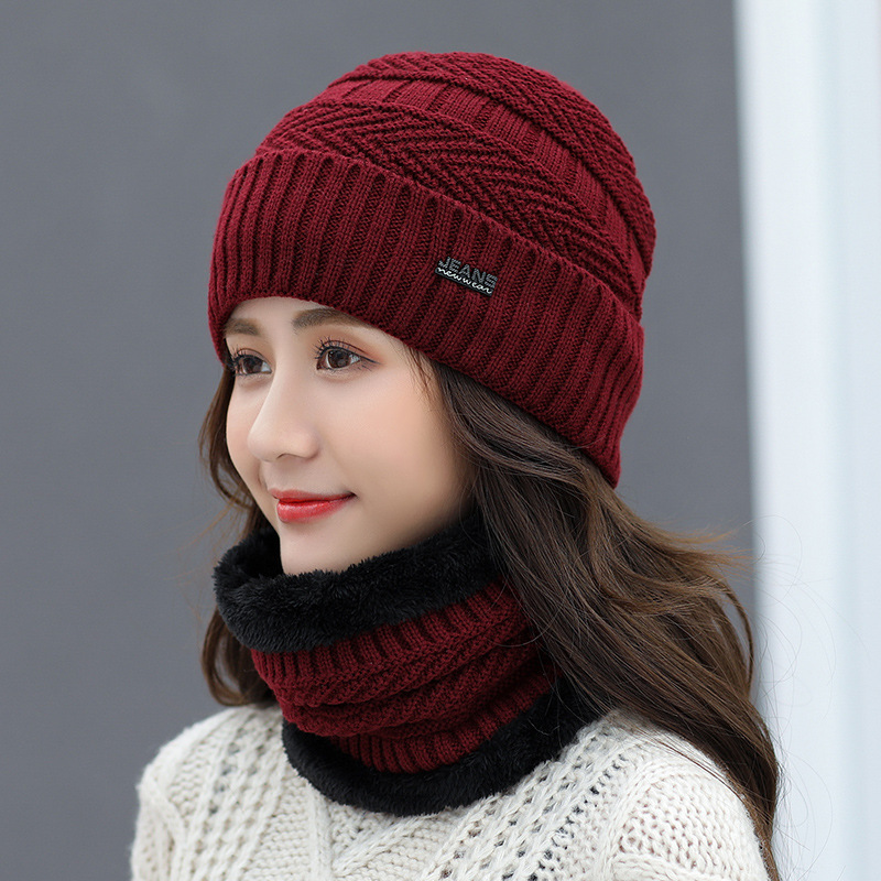 Chapeau: marée d'hiver chaude, automne et hiver, chapeau en laine, chapeau tricoté en polaire, casquette d'oreille de cyclisme coréenne
