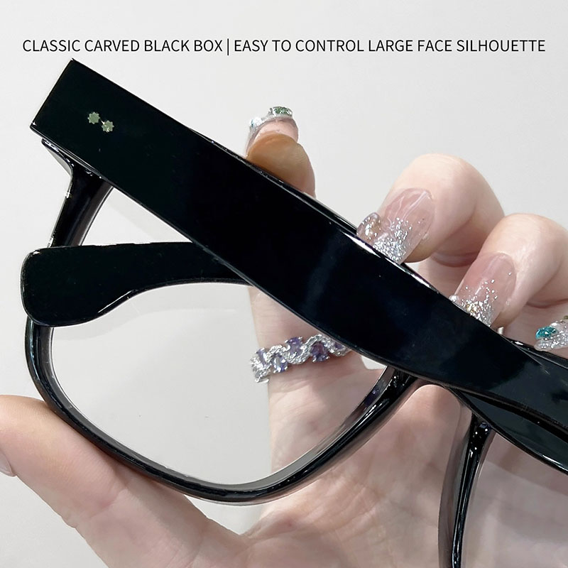 Grand visage grande taille monture de lunettes hommes femmes 160mm surdimensionné épais lunettes cadre Anti lumière bleue TR90 lunettes optiques