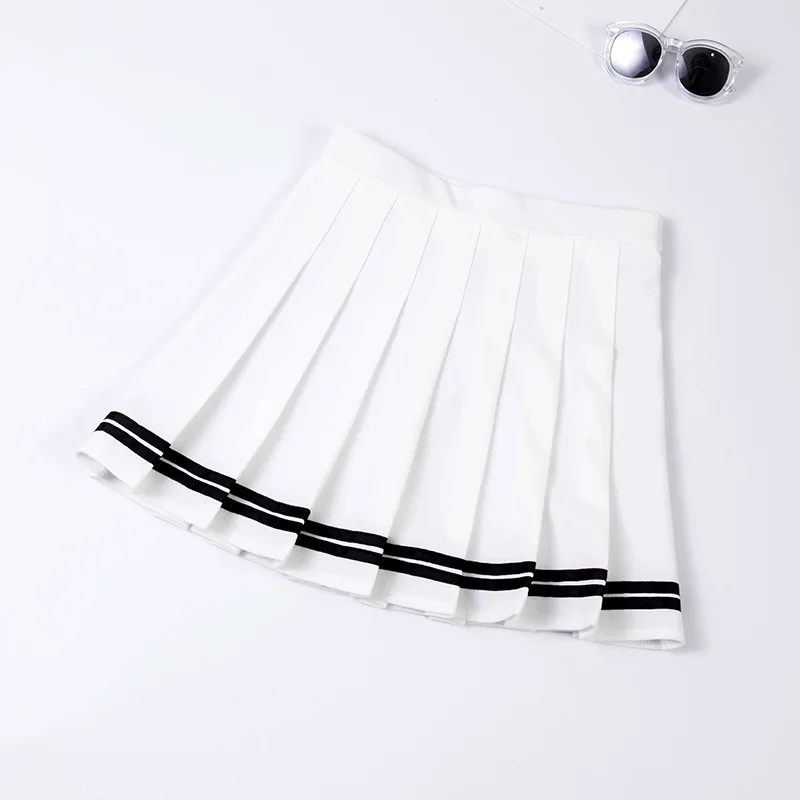 Mini jupe plissée Harajuku de style coréen pour femmes, tenue de sport, de tennis, de golf athlétique, de course, d'entraînement