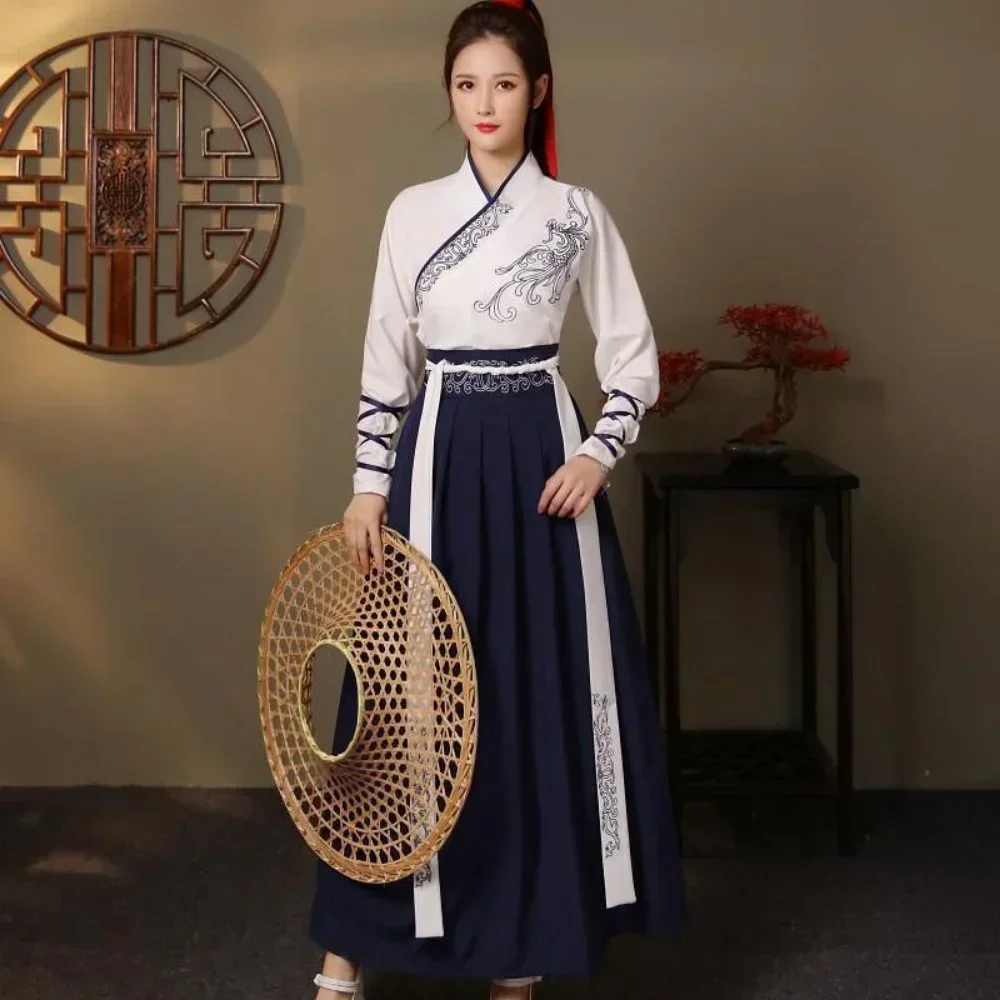 Costumes traditionnels pour femmes, vêtements chinois anciens, haut de gamme, jeunes maîtres, printemps et automne