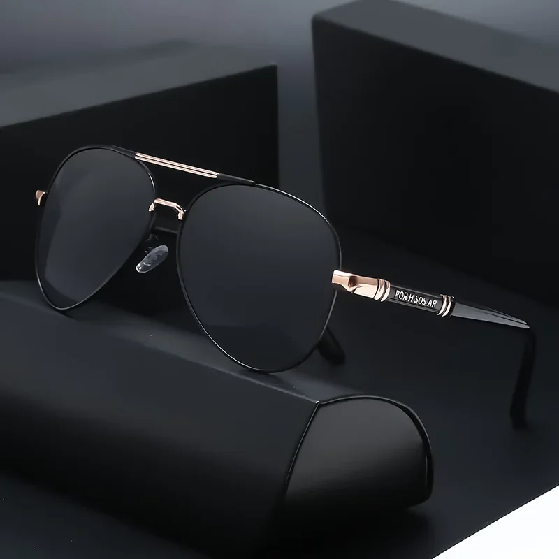 Metail-Lunettes de soleil polarisées pour hommes, monture de qualité, design de marque, lunettes pour hommes, lunettes de pêche et de conduite, UV400