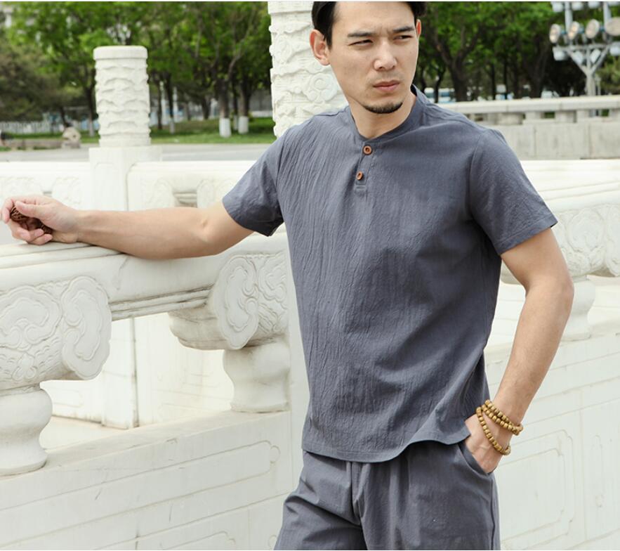 Chemise d'été grande taille pour hommes, 5XL 6XL 7XL 8XL 9XL 10XL, chemise en lin à manches courtes, grande taille, 5 couleurs