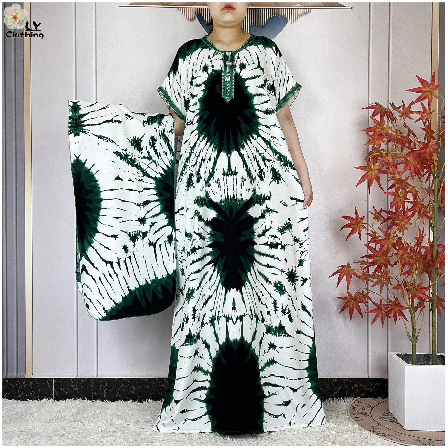 Nouveau Style musulman été à manches courtes Dashiki robes coton ample Boubou Maxi Islam femmes tenue décontractée africain Abaya vêtements