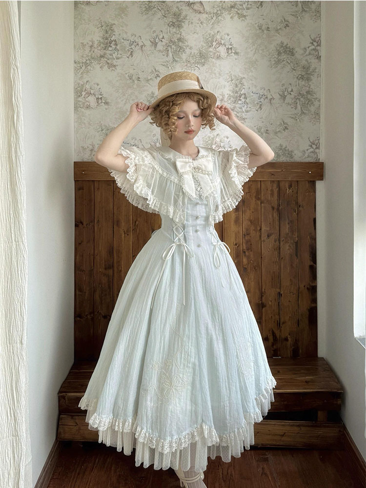 Robe d'été française élégante pour femmes, Design Chic Lolita Y2k, dentelle épissure, nœud, rétro, Bandage, douce princesse, tenues de fête