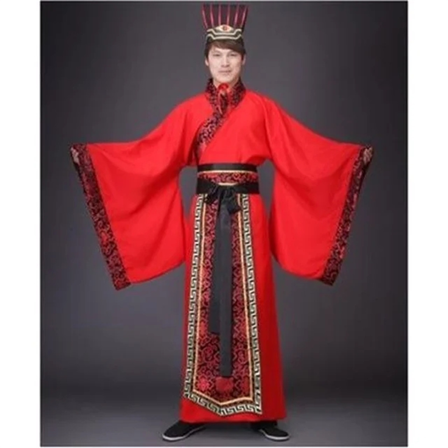 Robe traditionnelle chinoise Hanfu, ensemble de vêtements de Festival ancien pour femmes et hommes, robe de spectacle de danse folklorique à manches longues