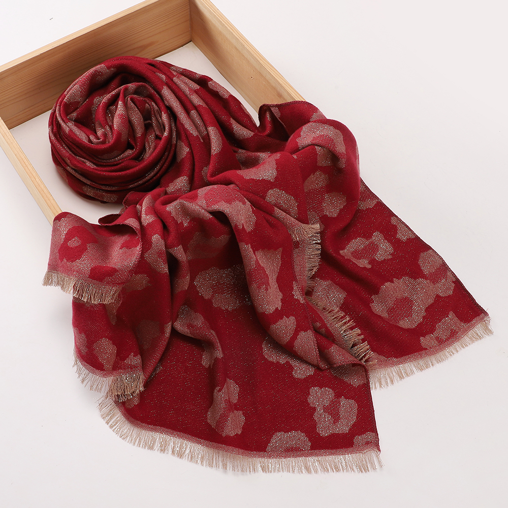 Hijab jacquard musulman, châle à paillettes dorées, écharpe à franges, style turc, écharpe douce et chaude pour femmes, couvre-chef islamique.