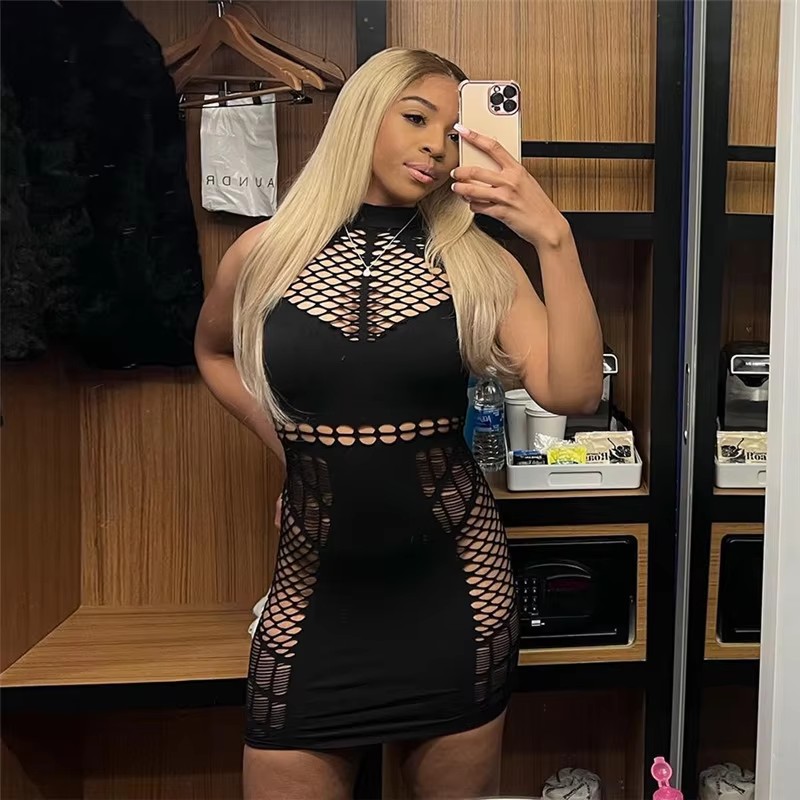 Grande taille pour 40-90kg Super grande Lingerie pour femmes robe en résille maille Badydoll body en résille voir à travers Chemise