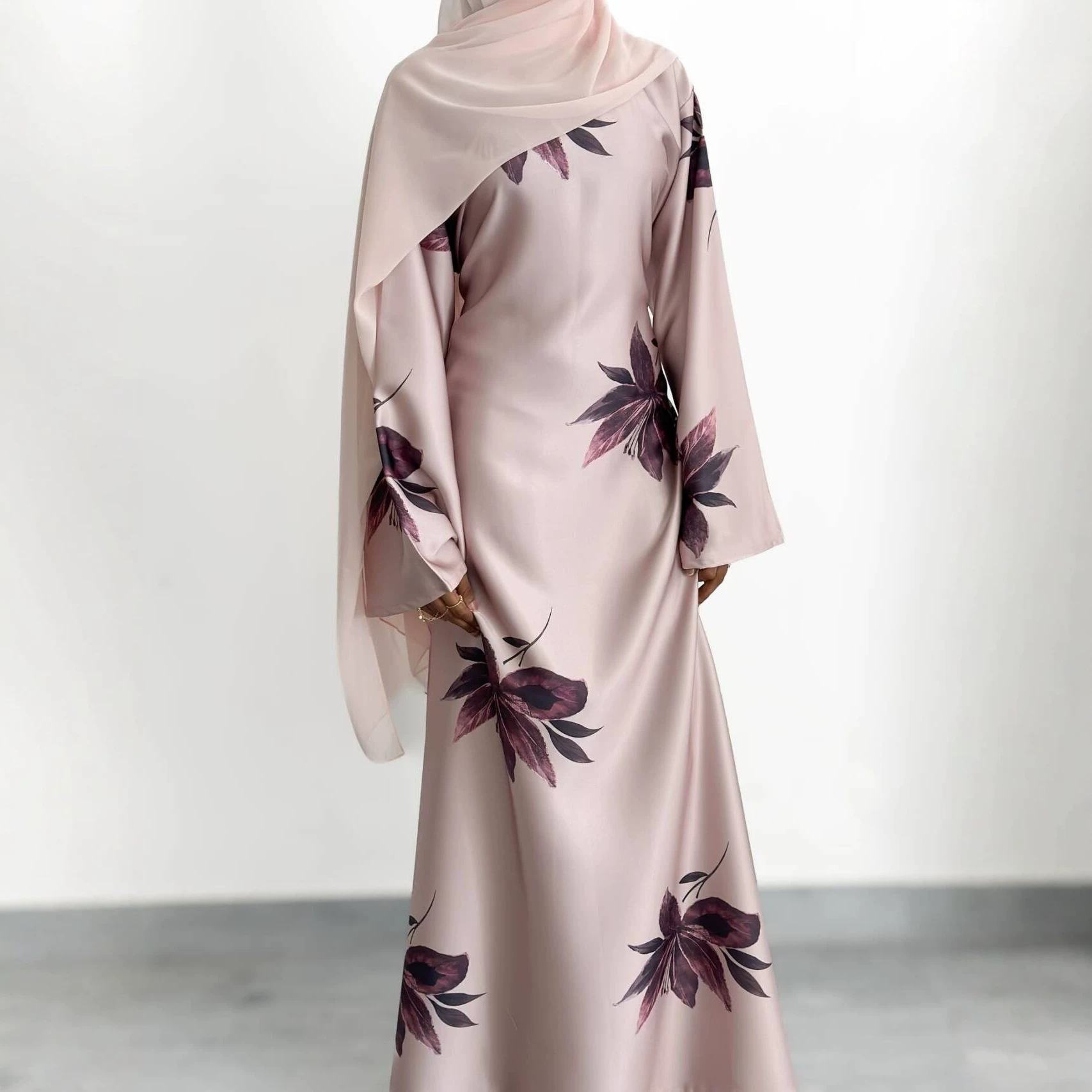 Robe pour femmes, Eid, Abaya musulmane, robes à imprimé floral, Jalabiya, Kaftan, Islam, Vestidos, robe longue arabe, Ramadan, Maroc, Dubaï, Abayas
