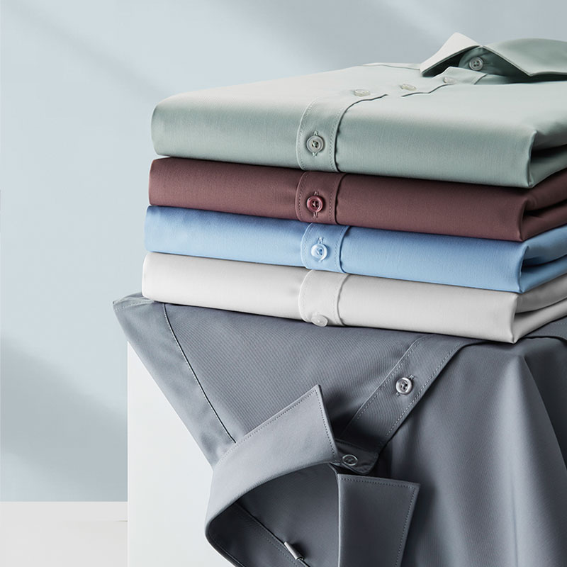 Chemise Homme d'Été en Fibre de Bambou, Légère, Douce et Confortable, à Manches Courtes, Respirante, Blanche, Idéale pour les Affaires et les Banquets