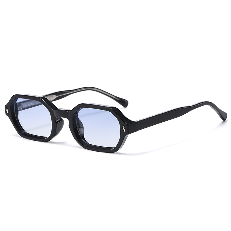 Nouvelles lunettes de soleil carrées noires rétro, de marque, design concave irrégulier, monture épaisse, pour hommes et femmes, lunettes de soleil tendance uv400