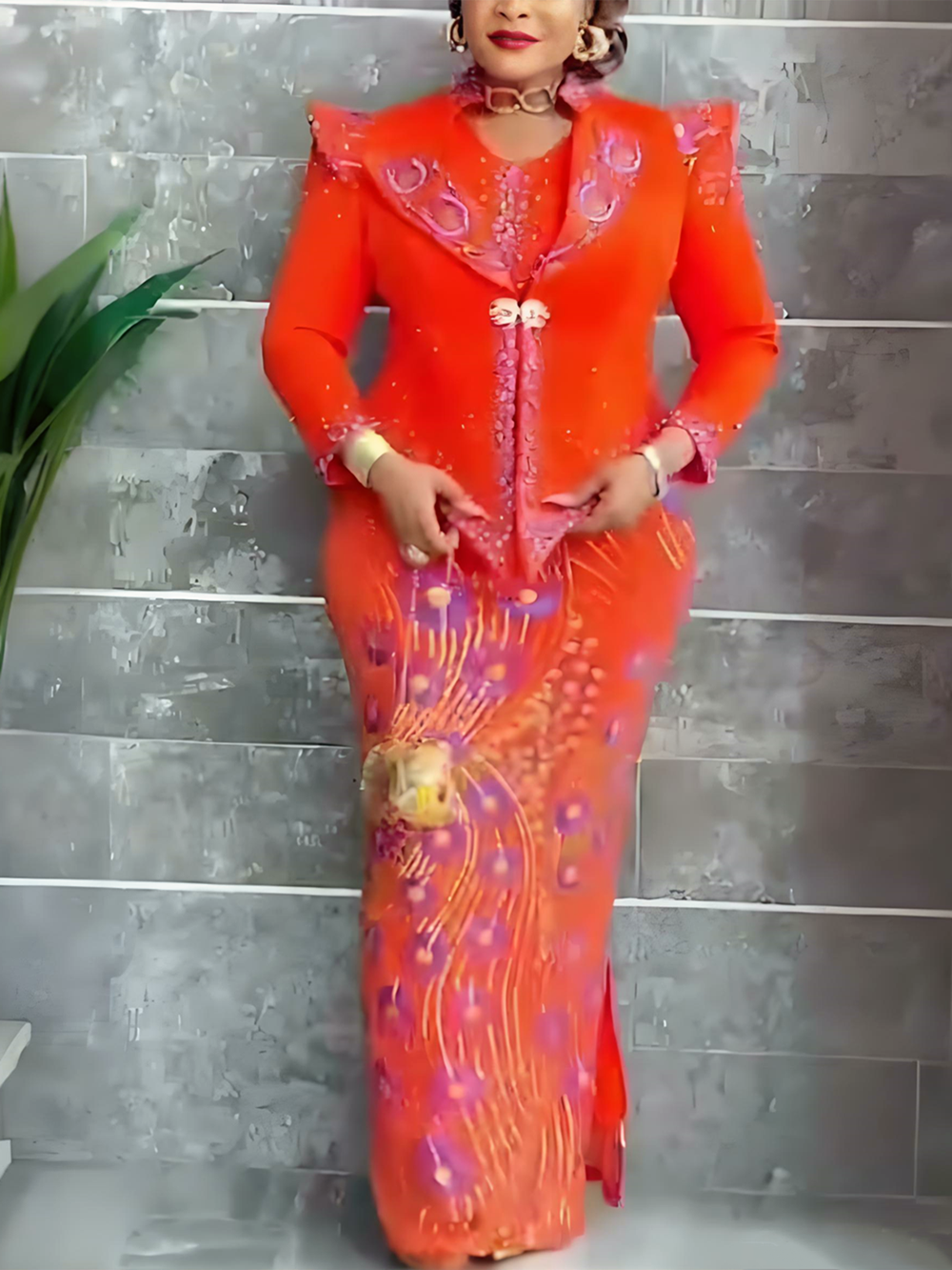 Ensemble de vêtements africains pour femmes, 2 pièces, Dashiki, robe de soirée à paillettes, grande taille, robes longues de fête de mariage turque avec manteau, nouvelle collection 2026