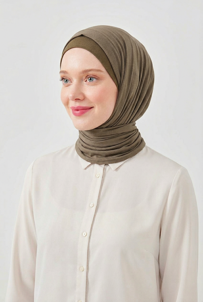 Nouveau hijab instantané en jersey de coton à nouer, foulard de sport pour femmes, bandeau élastique, écharpe musulmane, châle, turban islamique