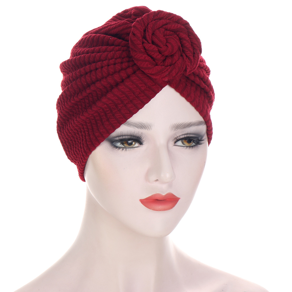 Turban à nœud torsadé pour femme, bonnet pour fille, vêtements de sauna, chimio, tête ronde, perte de cheveux douce commandée, mode alopécie, TS013