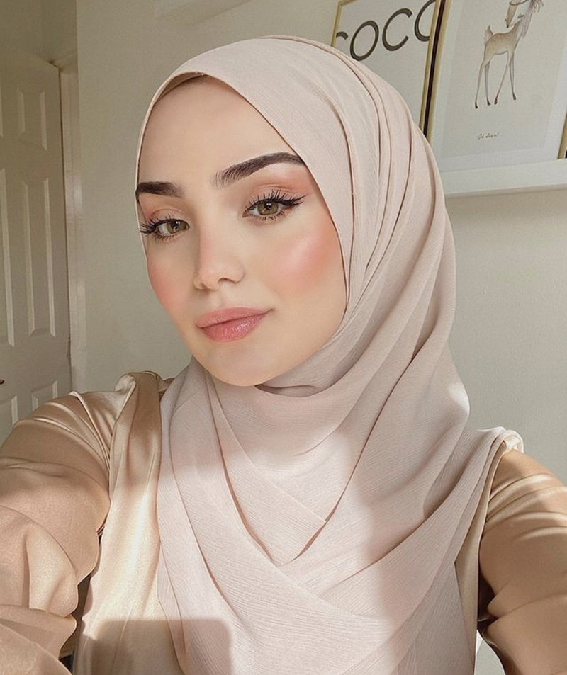 Foulard en mousseline de soie pour femmes musulmanes, hijabs froissés, châle arabe en pansement, enveloppes islamiques, bande de sauna, document solide