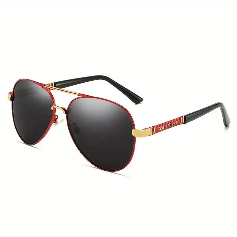 Lunettes de soleil polarisées pour hommes, monture en métal, lunettes de soleil de qualité, design de marque, lunettes pour hommes et femmes, lunettes de pêche, lunettes de conduite, UV400