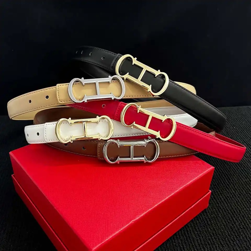 Ceinture fine de 2,5 cm de marque célèbre pour femmes, ceintures en cuir de haute qualité pour femmes, sangle de luxe pour femmes, ceinture en métal tendance pour femmes, ceinture pour jean