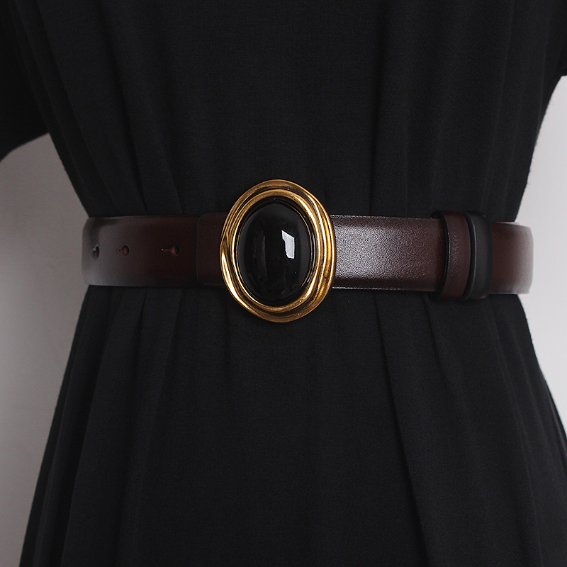 Ceintures de défilé pour femmes en cuir véritable, ceintures de robe, corsets, ceintures décoratives, ceintures étroites TB2529