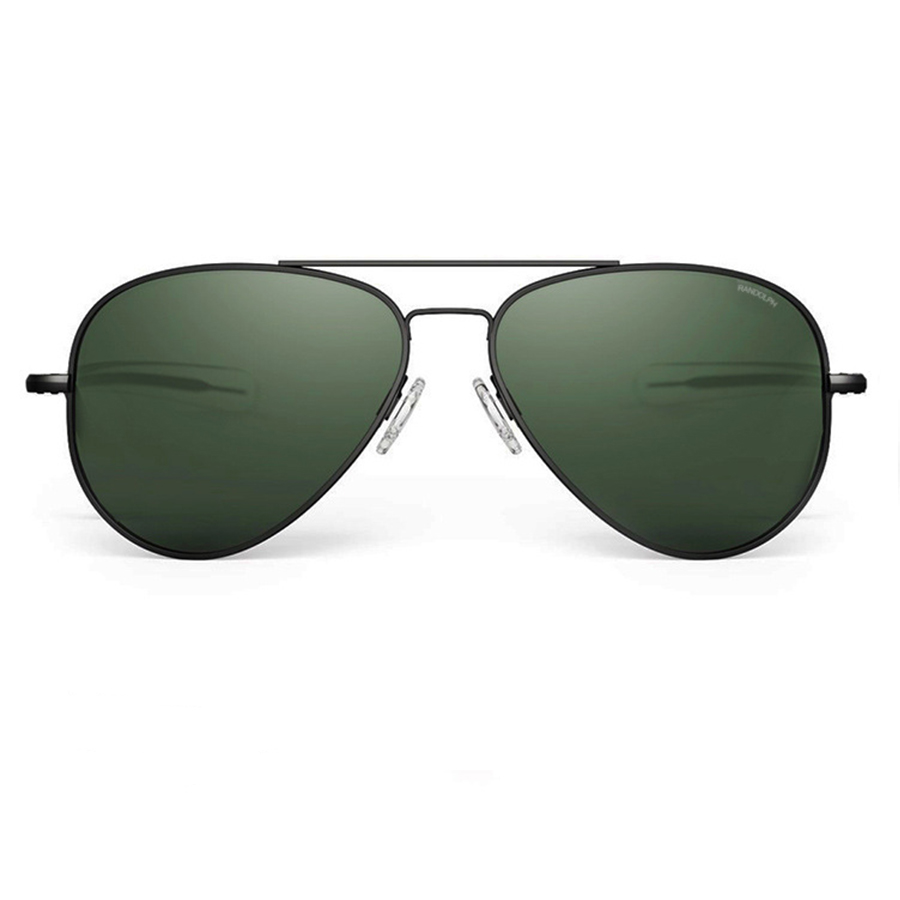 Lunettes de soleil pilote pour homme RE, verres en verre trempé, qualité supérieure, marque de créateur AO, lunettes de soleil pour homme, style militaire américain