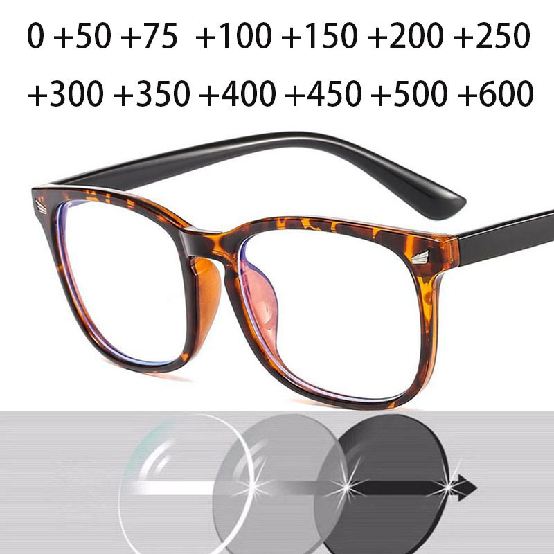 Lunettes de lecture à montures carrées rétro unisexes, lunettes optiques pour hommes et femmes, + 50, + 75, + 100, + 150, + 200, + 250 à + 600, Design tendance