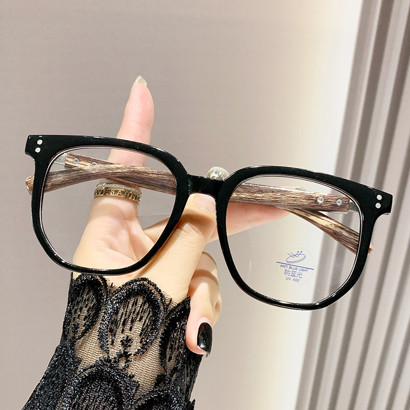 Lunettes de lecture carrées surdimensionnées pour femmes, Vintage, blocage de la lumière bleue, lunettes de vue lointaine, lunettes optiques de luxe sur Prescription