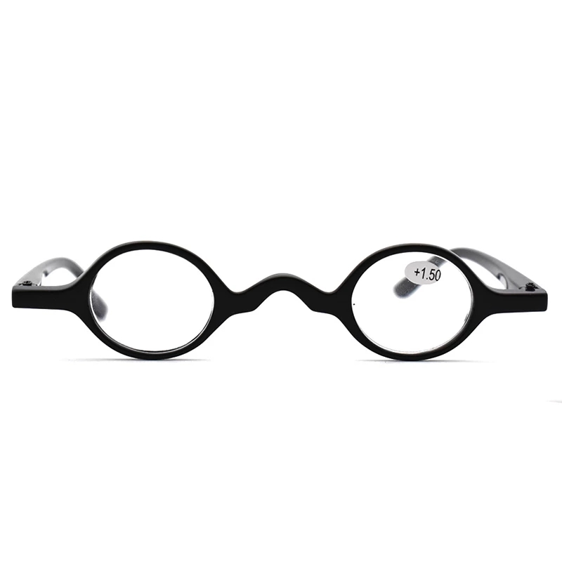 Lunettes de Lecture promenales Classiques Rétro Vintage pour Homme et Femme, Monture Ronde, Intelligentes, à la Mode, avec Sac, + 3.5