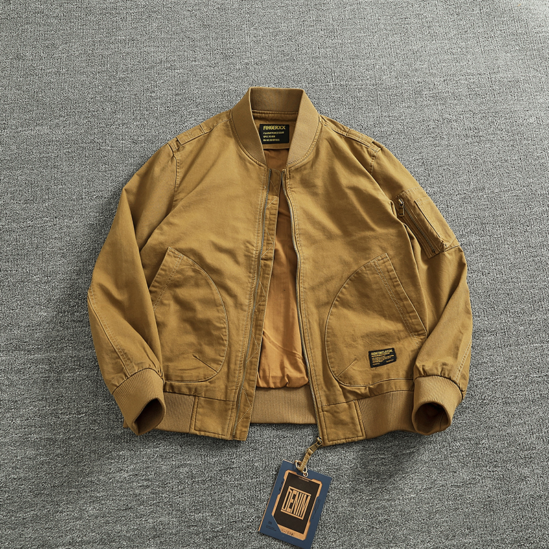 Veste de vol tissée vintage pour hommes, haut décontracté, opérabilité UR, marque de mode, classique