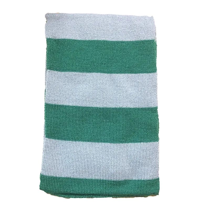 Écharpe magique à rayures quatre couleurs de Poudlard, avec insignes de Gryffonindors et de Ravenclaws, parfaite pour les fêtes et les cadeaux des étudiants, offre spéciale