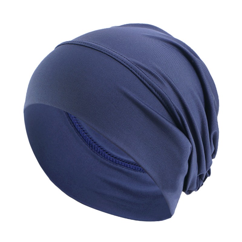 Nouveau bonnet foulard élastique ethnique, bonnet uni, bonnet de soin capillaire, turban musulman, chapeau hijab, foulard islamique, hijabs pour femmes