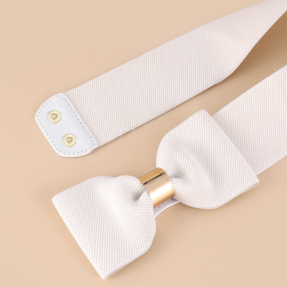 Ceinture à commande papillon pour femme, robe, structurée
