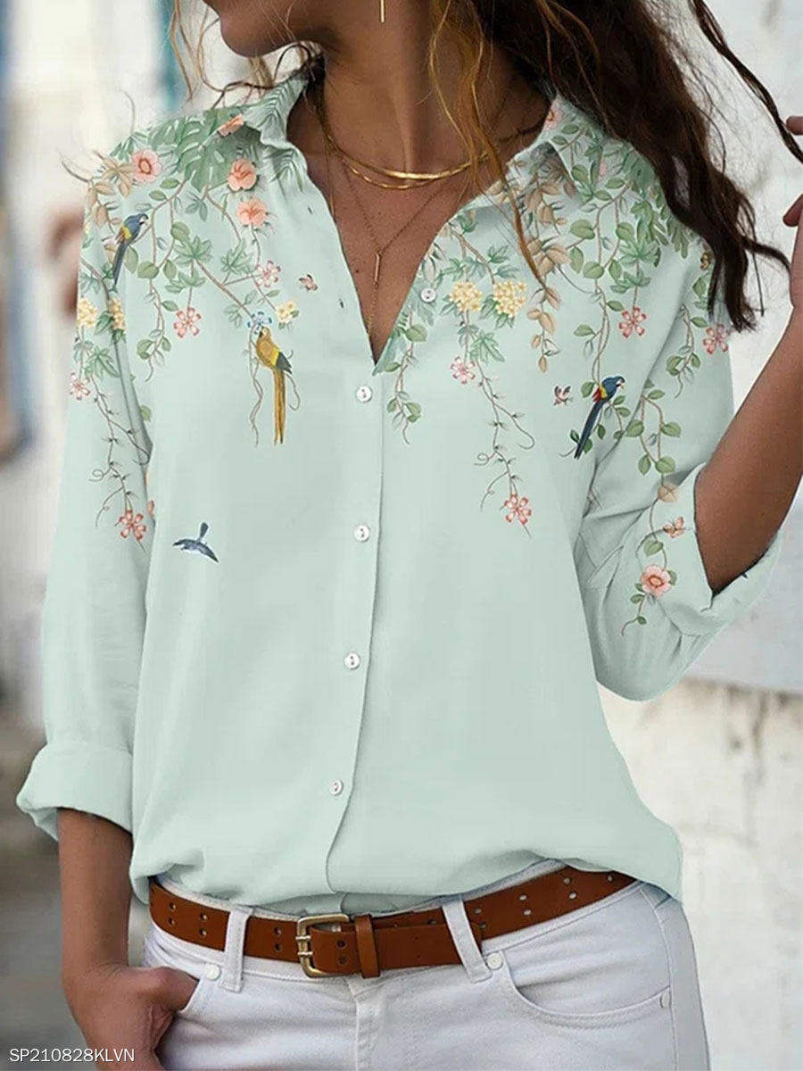 Mode femmes chemise décontracté à manches longues chemise femmes printemps et automne nouvelles femmes blouses