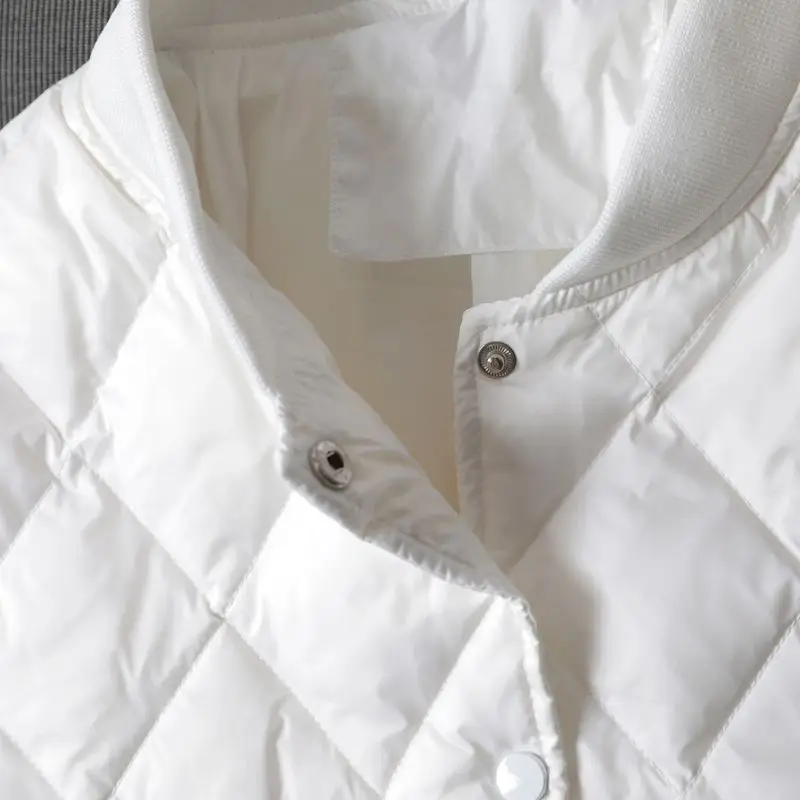 Nouvelle Mode 2026 – Doudoune Courte Ultra Légère en Coton pour Femme – Veste Matelassée Simple Boutonnage en Coton pour l'Automne