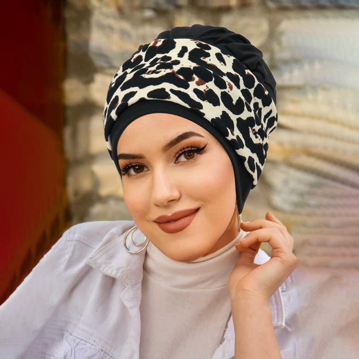 Nouveau femmes musulmanes doux Strech Turban chapeaux pré-attaché foulard imprimé fleur Hijabs Bandana chimio bonnets casquettes couverture