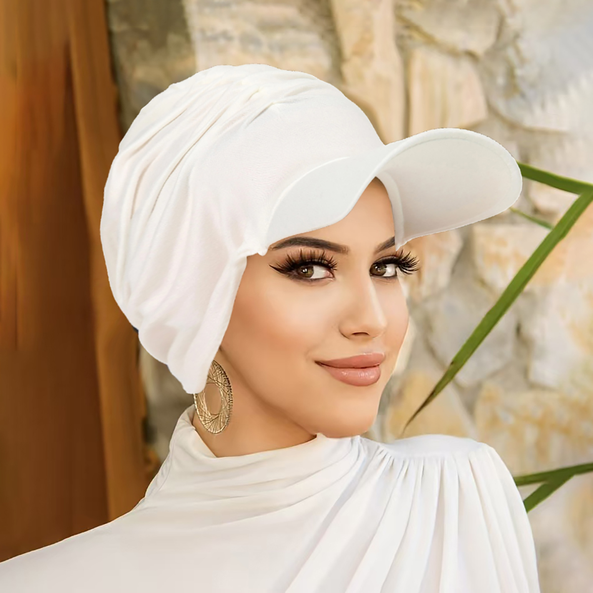 Nouveau chapeau à large bord pour femmes musulman Turban casquette multicolore pull Bonnet voyage bonnets chapeau de soleil perte de cheveux mode