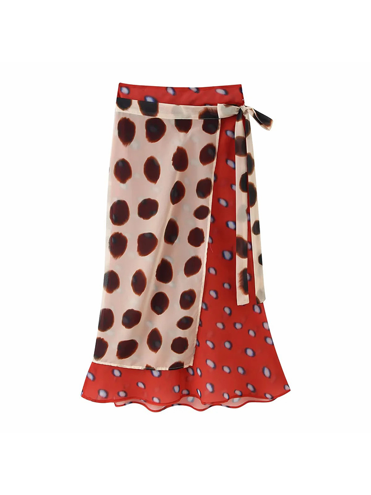 Jupes mini élégantes à pois pour femmes, style plage, vacances, festival, mode féminine printemps-été, jupes mini sexy pour femmes