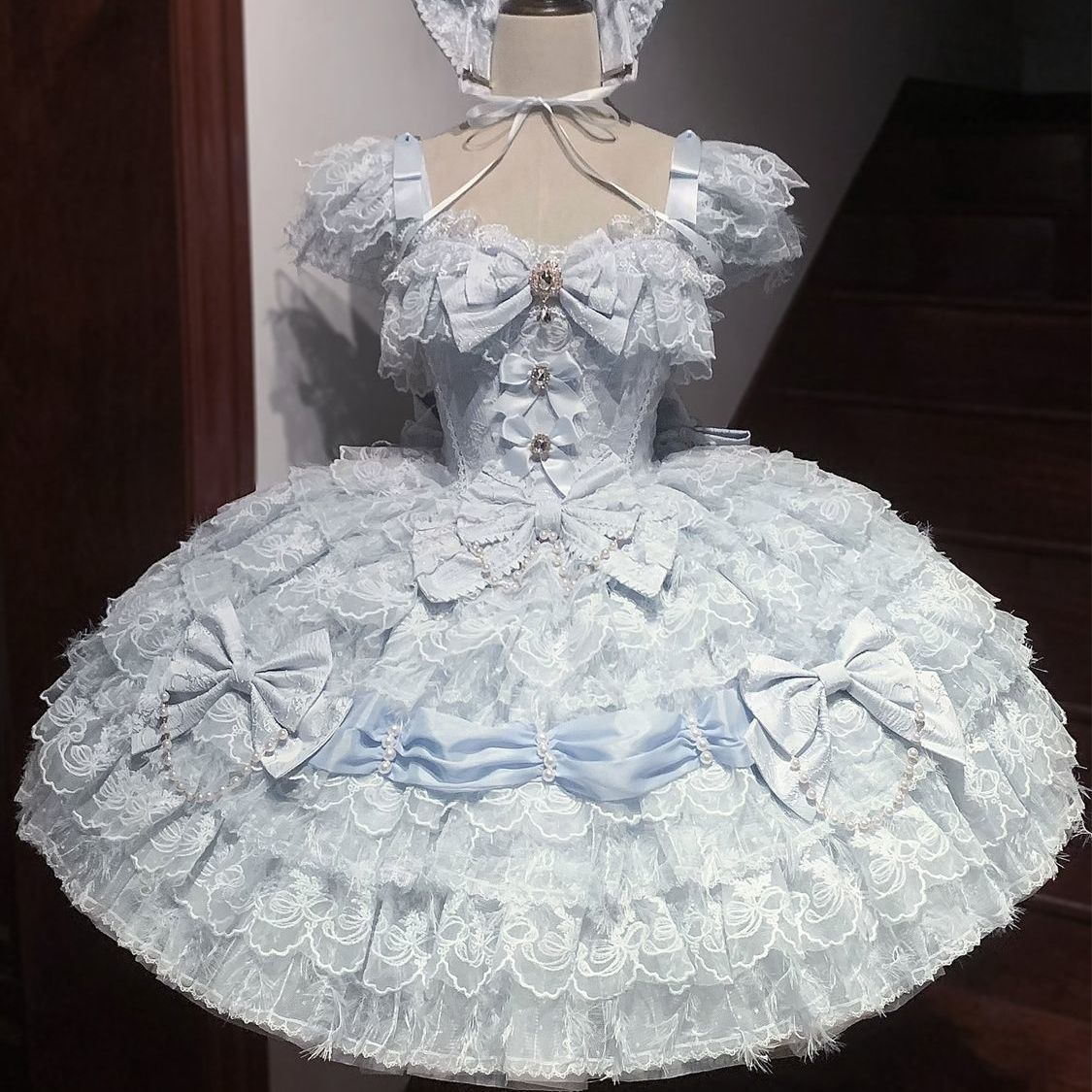 Robe Lolita gothique vintage pour femmes, style victorien, dentelle, volants, manches longues, style princesse, robe de fête quotidienne, cosplay