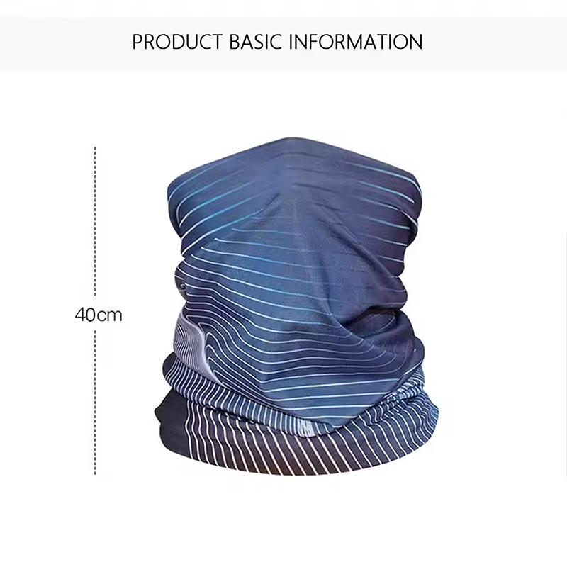 Écharpe de montagne en soie glacée, masque facial de protection solaire, bandana unisexe pour la pêche et le cyclisme en extérieur