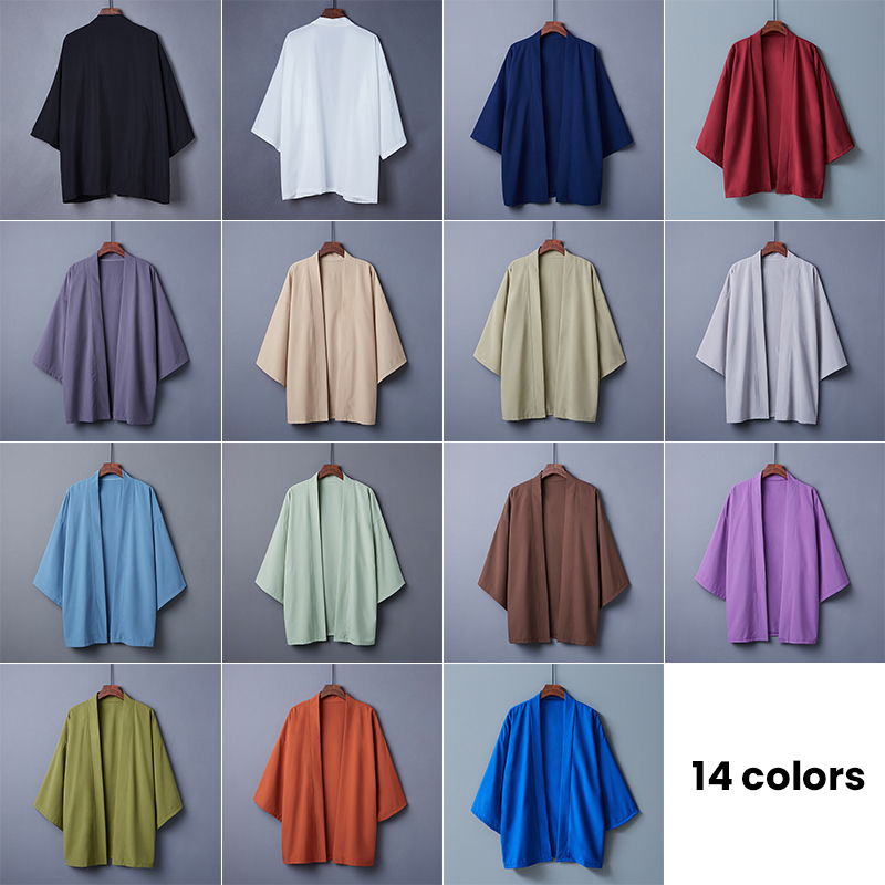 Cape Hanfu Antique japonaise, Robe taoïste JK, Kimono de Style Ukiyo-e, chemises Yukata Haori décontractées, Cardigan d'été, manteaux de protection solaire fins