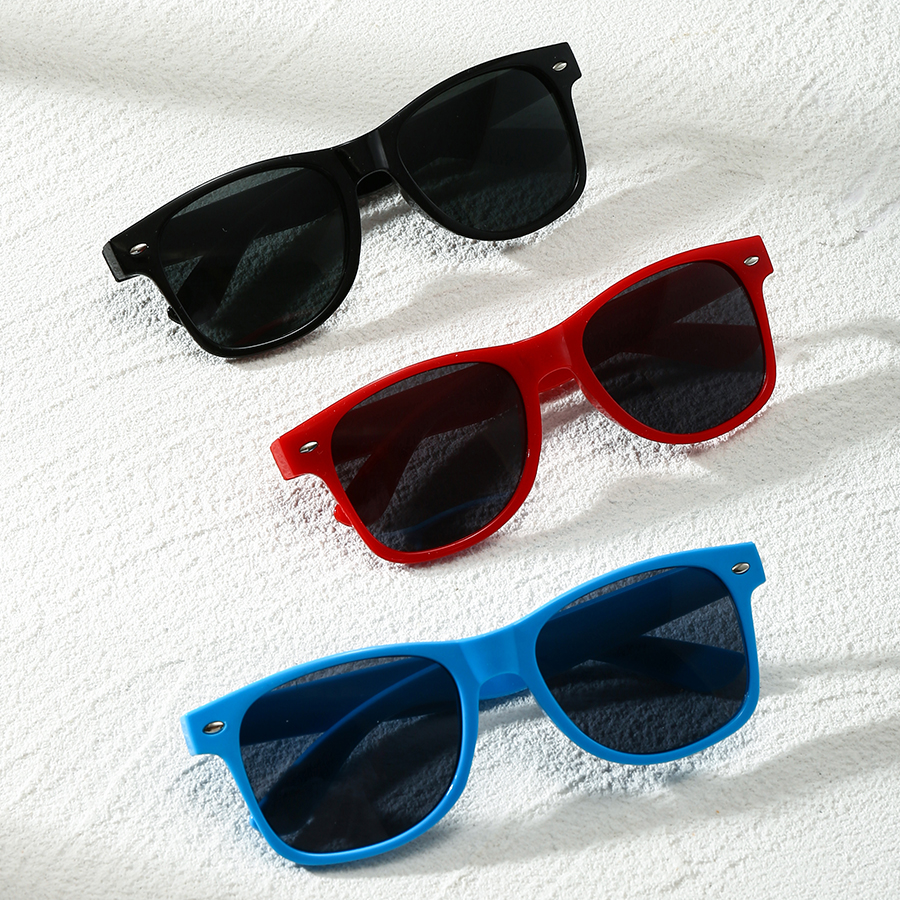 Lunettes de soleil colorées unisexes, 3 pièces, pour vacances quotidiennes, plage, fête et accessoires de Festival