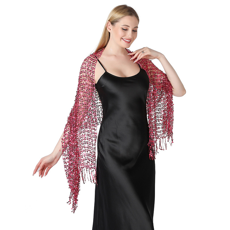 Robes de soirée brodées pour femmes, châles élégants, maille creuse, mariée, demoiselle d'honneur, mariage, os Wraps, décoration de fête pour dames