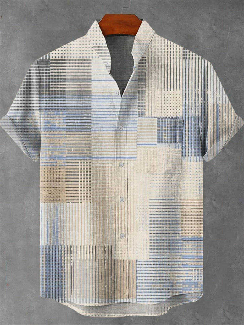 Chemise de luxe décontractée pour hommes, rétro, manches courtes, chemise à revers, Style ethnique, tendance, impression 3d, vêtements pour hommes