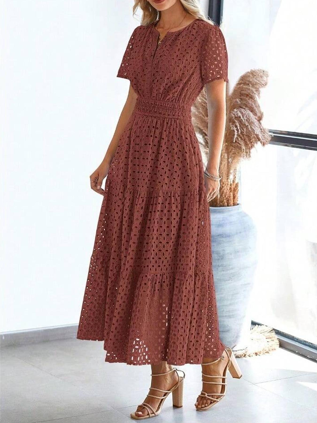 Robe midi pour femme, chic et polyvalente pour toutes les occasions, style élégant pour les femmes à la pointe de la mode