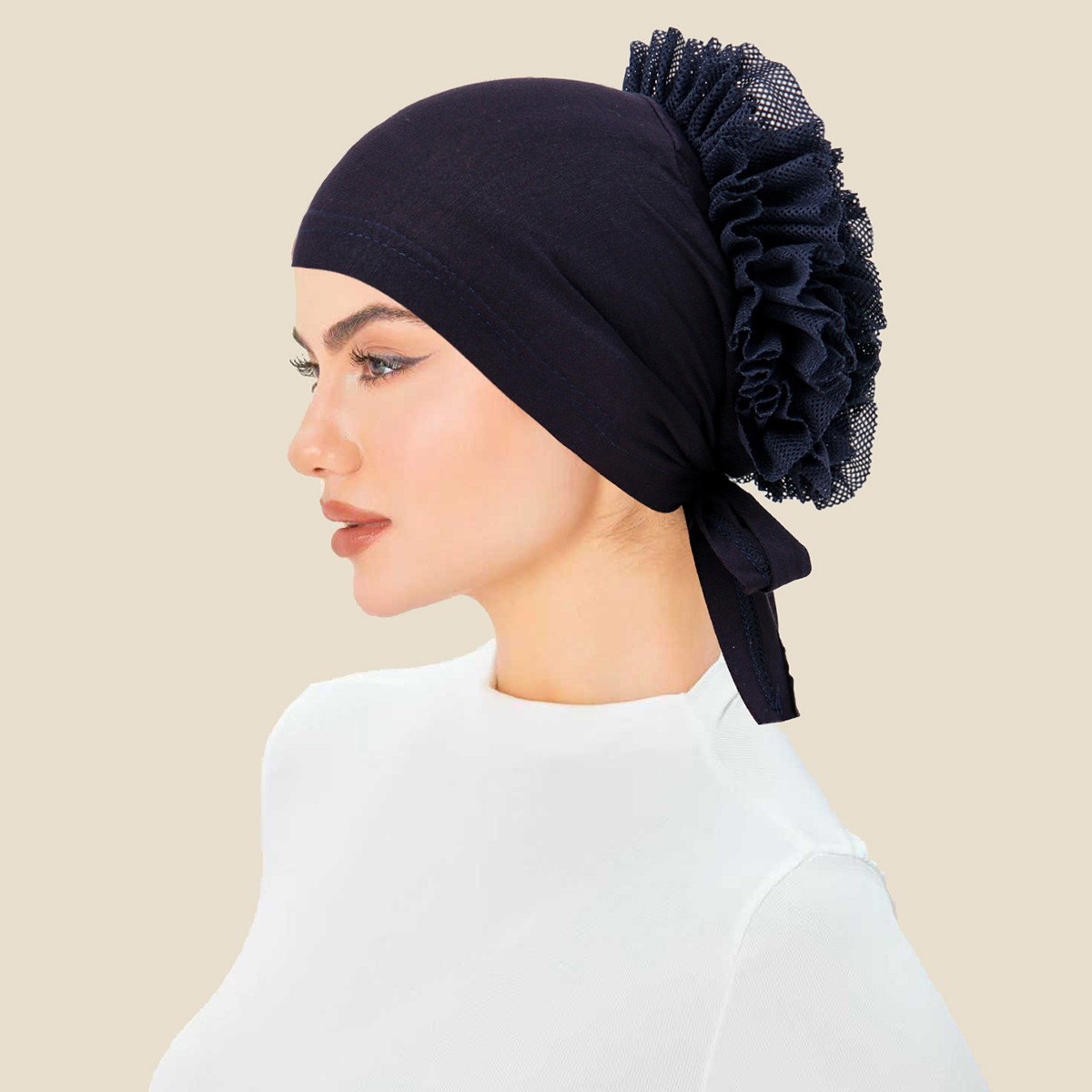 Nouvelle mode musulmane femmes Hijab écharpe doux extensible Turban Bonnet cravate dos volumateur sous-écharpe bandeau indien enveloppement bandeau